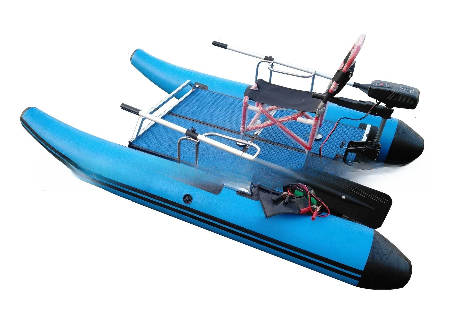 قارب كاتاماران الجديد لعام 2025/منصة صيد السمك/منصة صيد عائمة/قارب صغير/مممحاة صيد واحدة