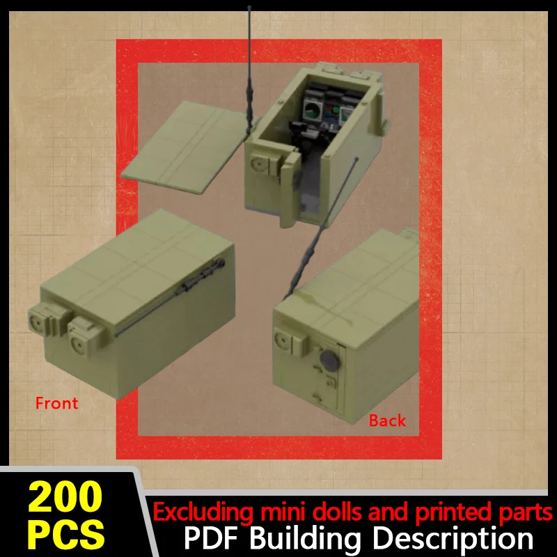 Fire Direction Center Model MOC Building Bricks War Equipment Modular Technology Gifts Holiday Assemble Children Toys Suit