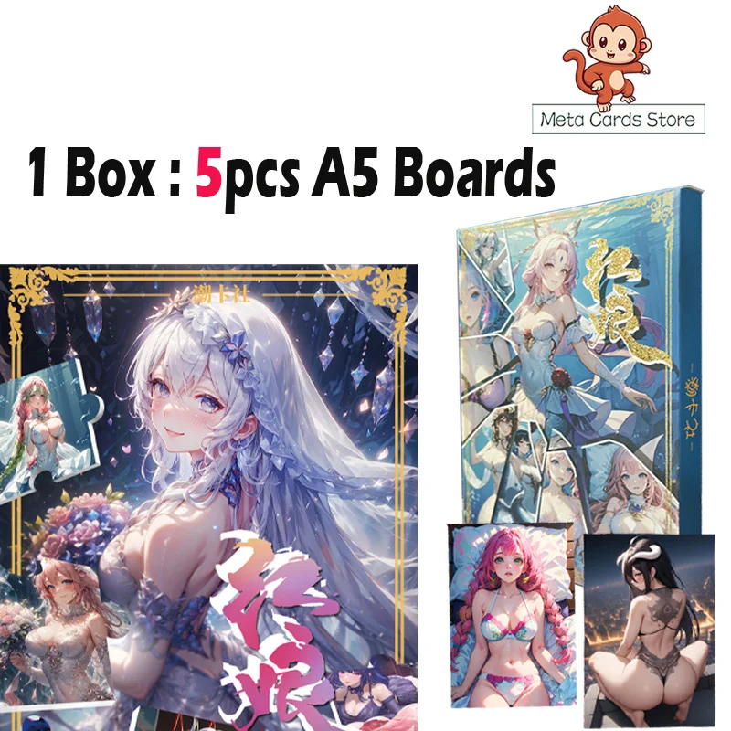 Goddess Story A5 Size Collection Board Matchmaker Hobby Anime Game Doujin Booster Box Peel Card Toys Birthday Gifts