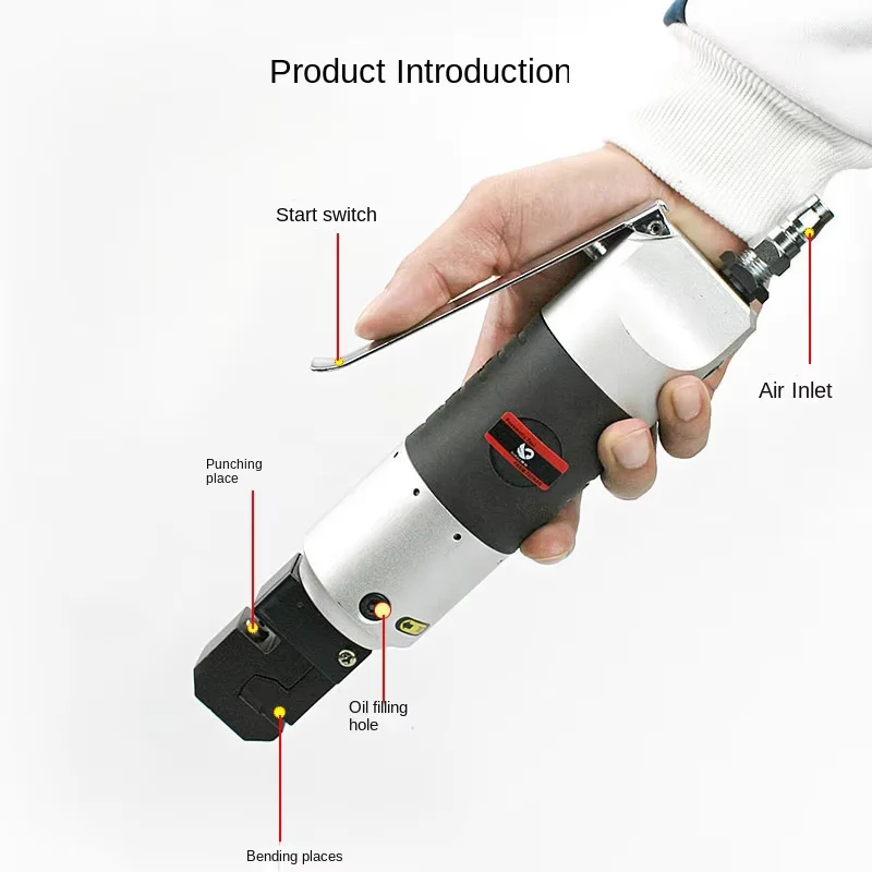BK5 caracteres de publicidade de metal Pistola de perfuração pneumática Máquina de perfuração de folha de ferro caracteres luminosos de aço inoxidável 3/4/5MM