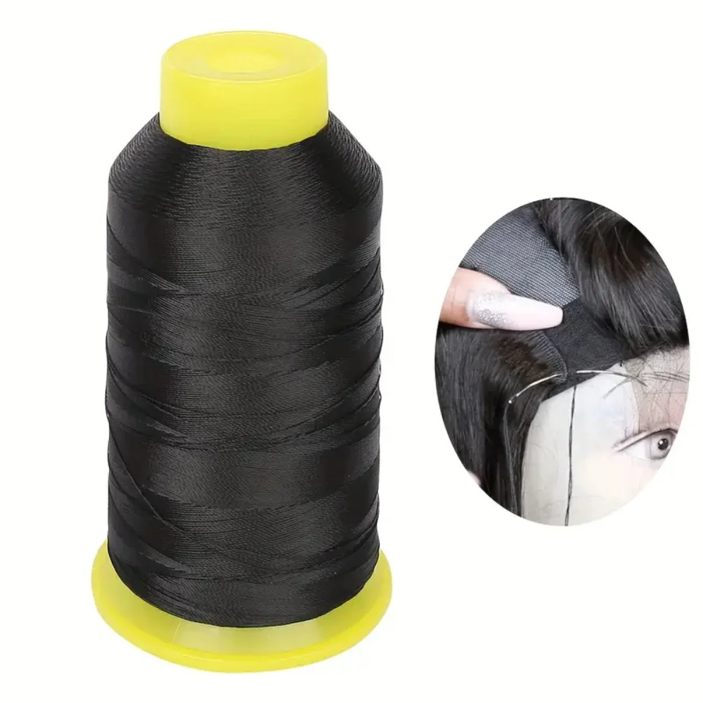 Hair Extension Sewing Thread Set with 10 Curved Hand Sewing Needles, for Hair Extensions, DIY Hair Weaving and Braiding Supplies image 2