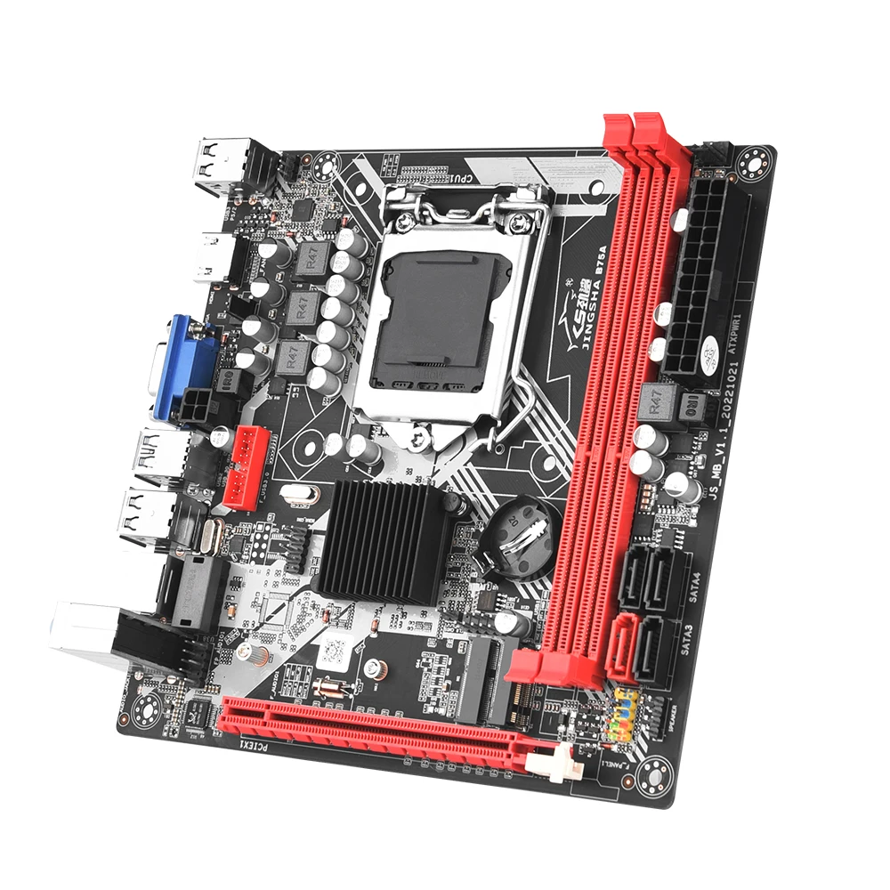 JINGSHA B75 PC LGA 1155 Motherboard gaming kit with core i5 3570+2*8GB=16GB DDR3 Plate placa mae Support NVME M.2+WIFI Kit Board