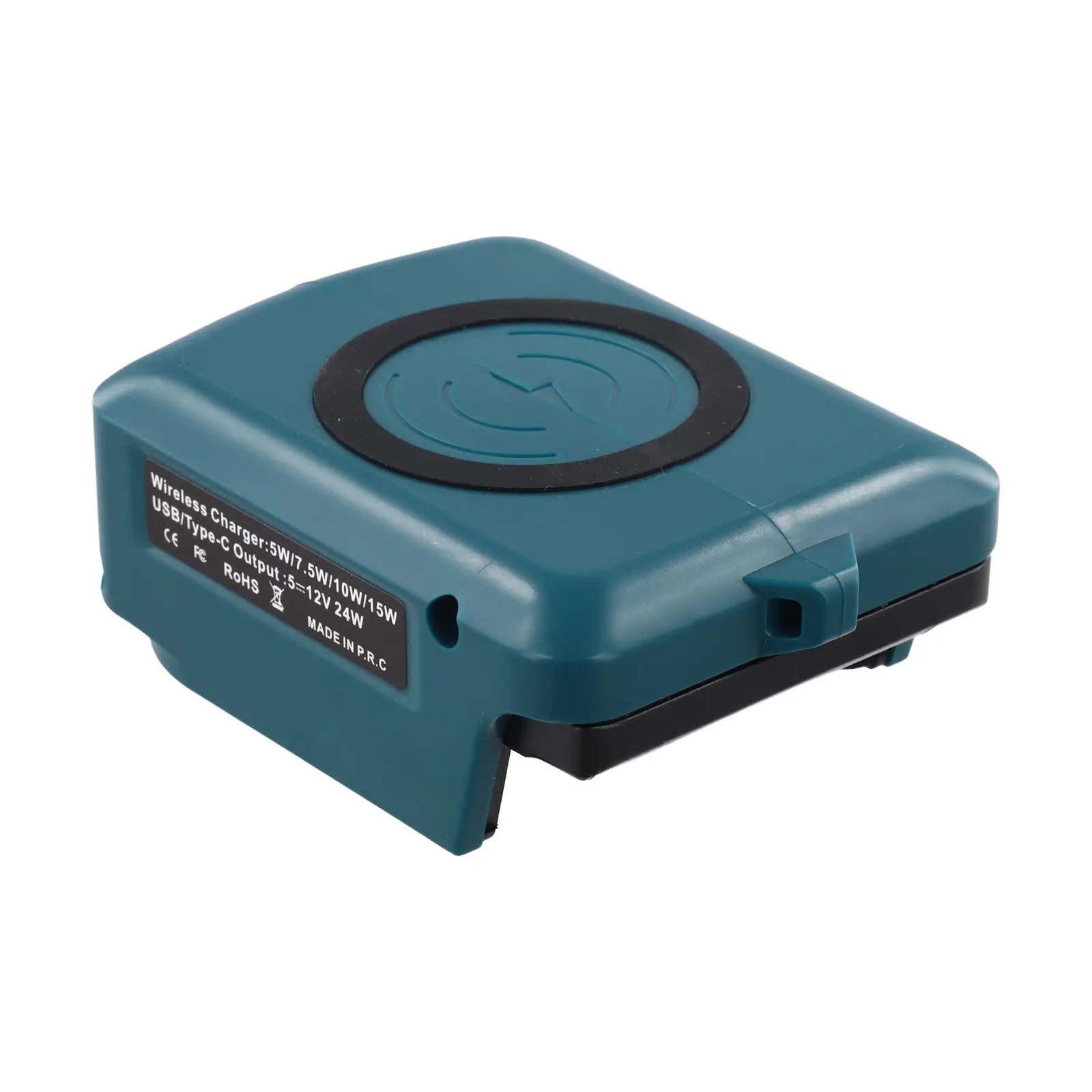 1Pc Blue 15W Wireless Charging Adapter For BL1830 BL1815 BL1840 18V Power Tool Battery USB C Charger For Cell Phone Garden