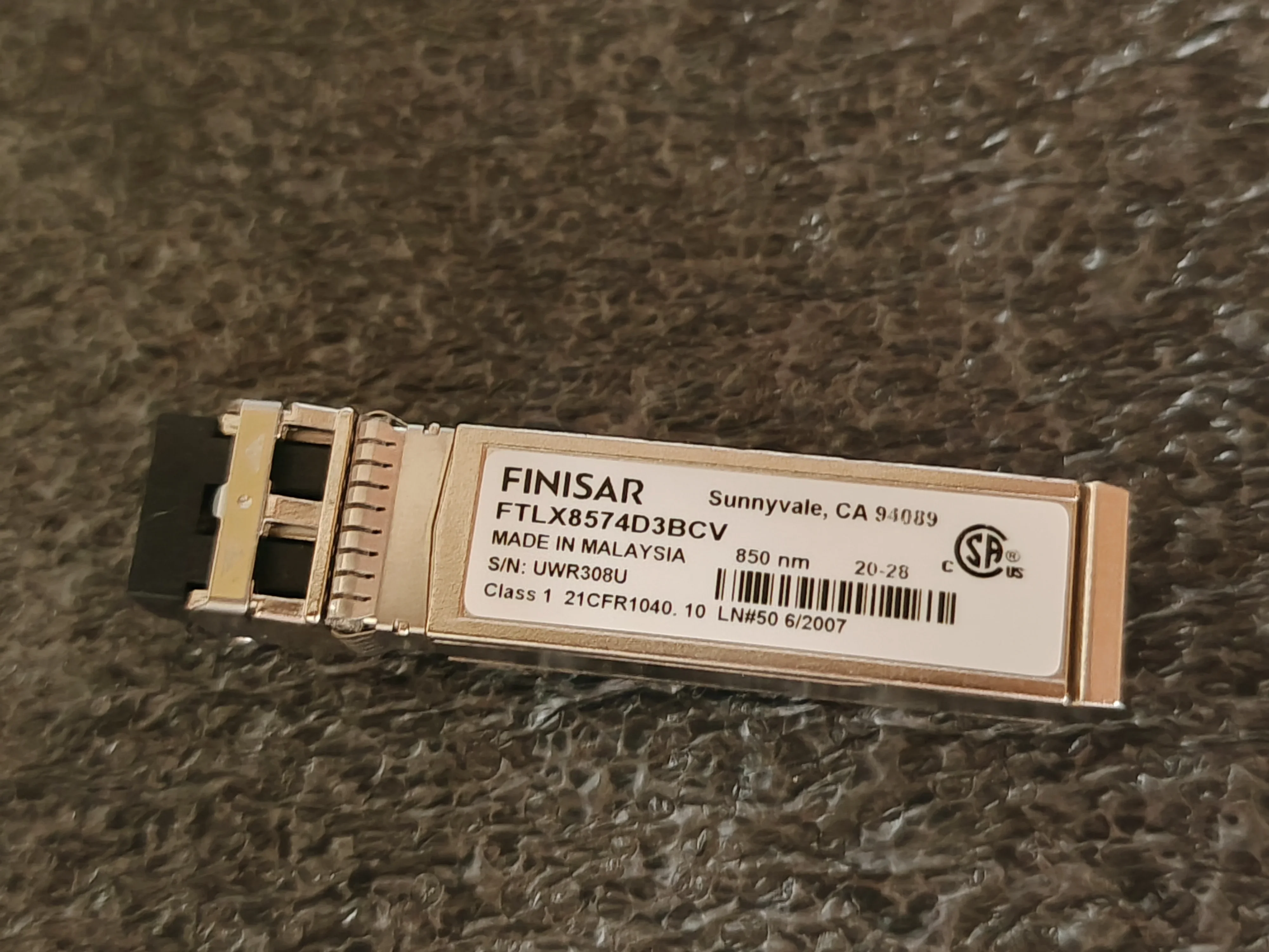 Fiber port Transceiver 10GB 850NM SFP FTLX8574D3BCV Finisar SFP+ Fiber Module Sfp