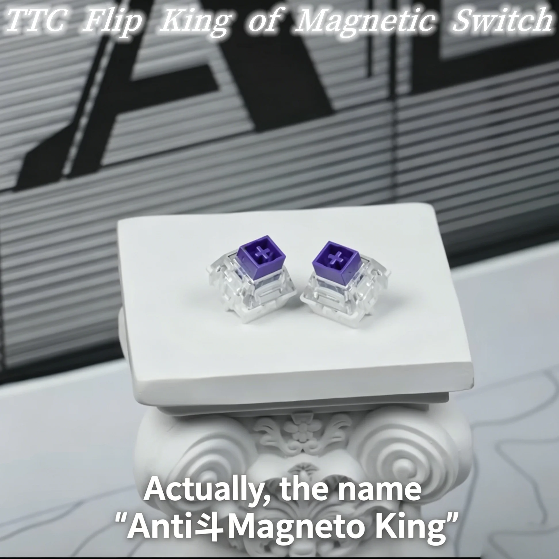 TTC Flip King de interruptores magnéticos, sonido HIFI, estructura magnética inversa innovadora, estructura de base de plástico, resorte premium de 21 mm