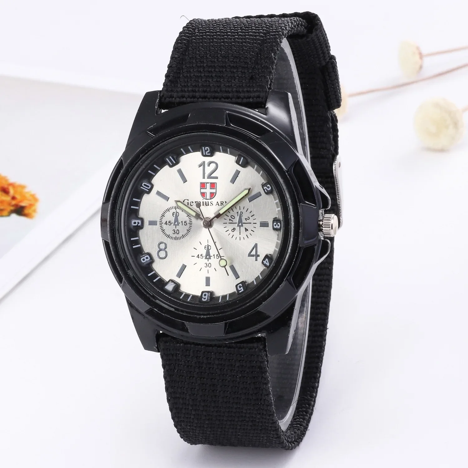 Luminous Nylon Band Watch Men Watches Wrist Watch Quartz Men Sports Watches Relojes Para Hombre Relogio Masculino