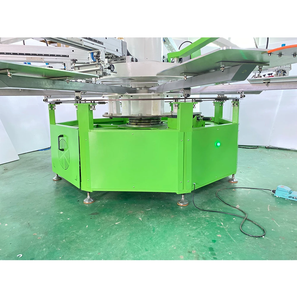 Octopus 6 color 14 station Full Automatic Textile screen printing machine For Cloth Garment Fabric