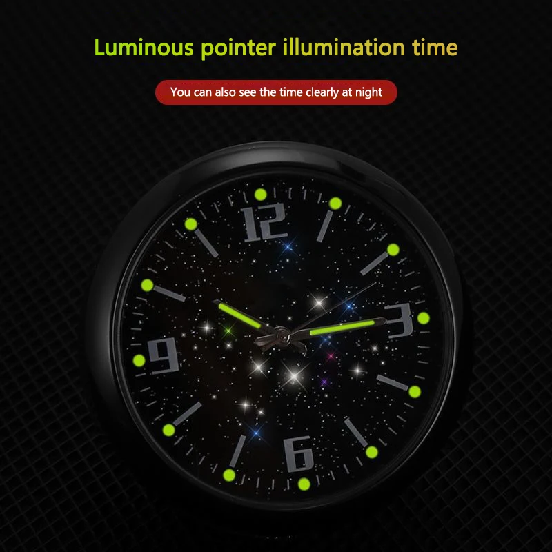 For BMW X1 X3 X5 G30 1 3 5 6 7 Series G20 Car Clock Luminous Automobiles Internal Stick-On Digital Watch Mechanics Quartz Clocks