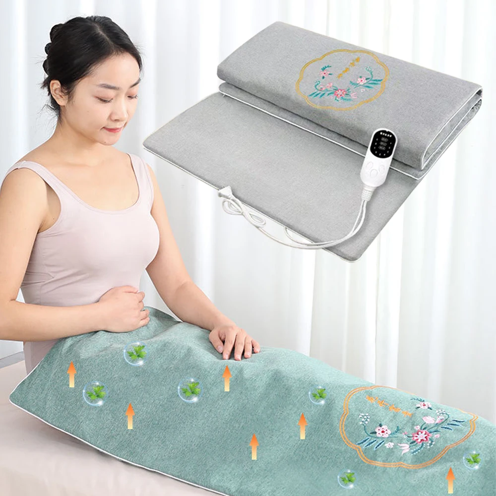 

Large Area Moxibustion Massage Mat Electric Heating Blanket Hot Compress Back Waist Household Physical Therapy Acupressure Pads