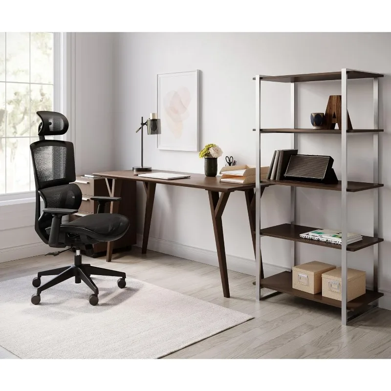 Realspace ®   Radano Mesh-Chefbürostuhl mit hoher Rückenlehne, Schwarz, BIFMA-konform