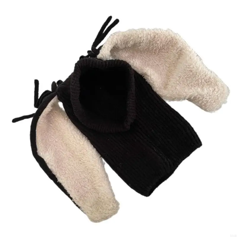 Adult Teens Full Face Cover Balaclava Plush Hat Soft Winter Warmer Christmas Hat Y08E