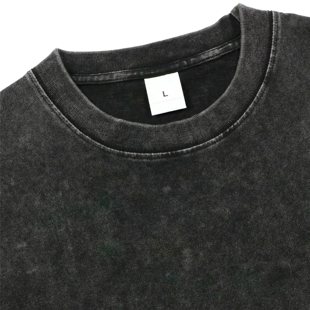 The Lord Vintage T-Shirt für Männer und Frauen, Oversize Streetwear aus Baumwolle, Kurzarm, Harajuku, Lässig, Locker, Weiches T-Shirt, Unisex-Kleidung – Detail 6