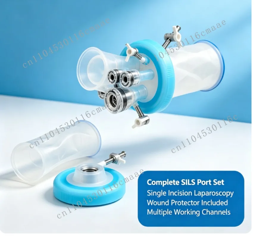 Laparoscopic SILS Single‑Cut Surgical Port With Wound Protector Multi‑Channel Access For Minimally Invasive Operation Procedures