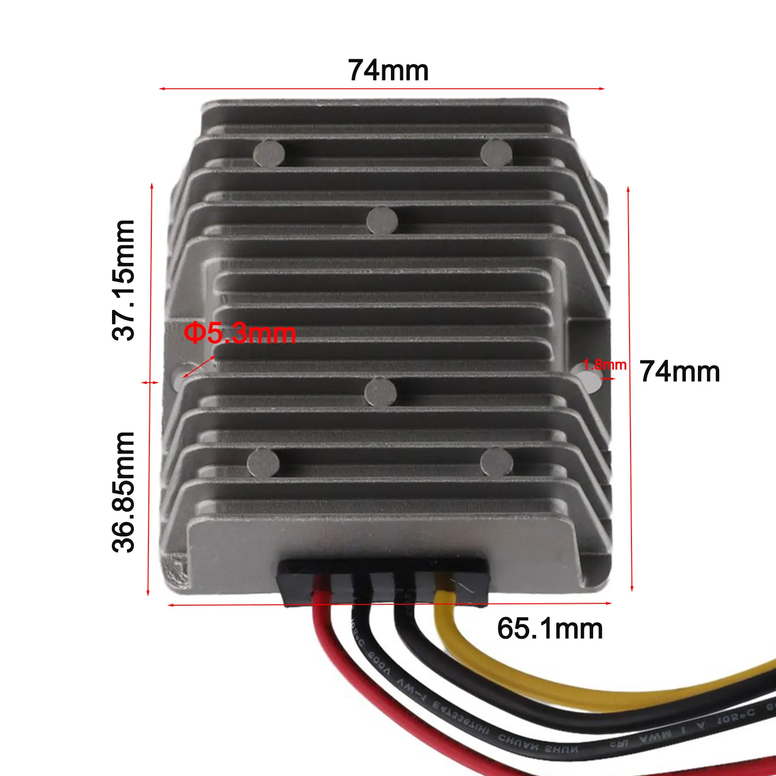 0.3kg 24V To 12V Dustproof Design High Efficiency Conversion Over-Temperature Protection Electrical Conversion