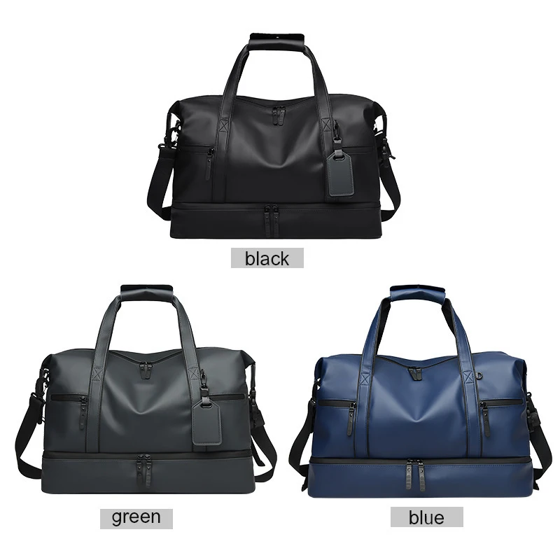 Travel Bag Large Capacity Carry On Luggage Bags Men Outdoor Shoulder Tote with Shoes Compartment Dry Wet Separation Gym Handbags