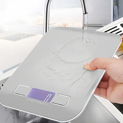 Digitale Kuechenwaage 10 kg mit LED-Anzeige