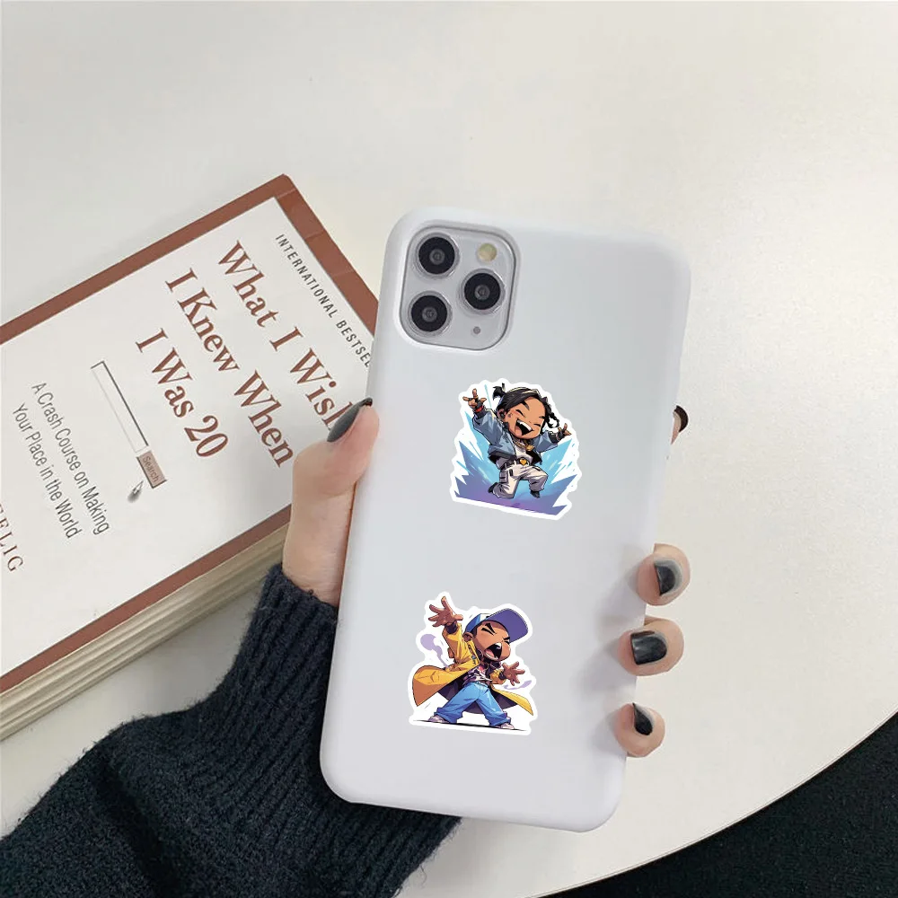 54 個ミュージシャン漫画ステッカー歌手落書きプレーヤー DIY クリエイティブ楽器装飾ラップトップギターデカールおもちゃ