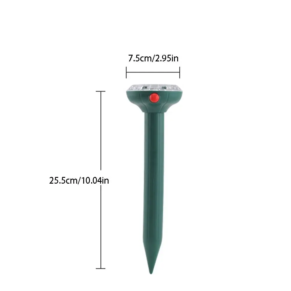 เครื่องไล่สัตว์กันน้ำพลังงานแสงอาทิตย์ 2 ชิ้น ใช้งานได้นาน หลายฟังก์ชั่น ไล่หนูและแมลงศัตรูพืช พร้อมเซ็นเซอร์ตรวจจับความเคลื่อนไหวอัจฉริยะ