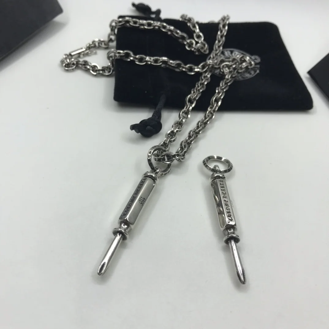 

European and American hip-hop personality punk screwdriver pendant necklace