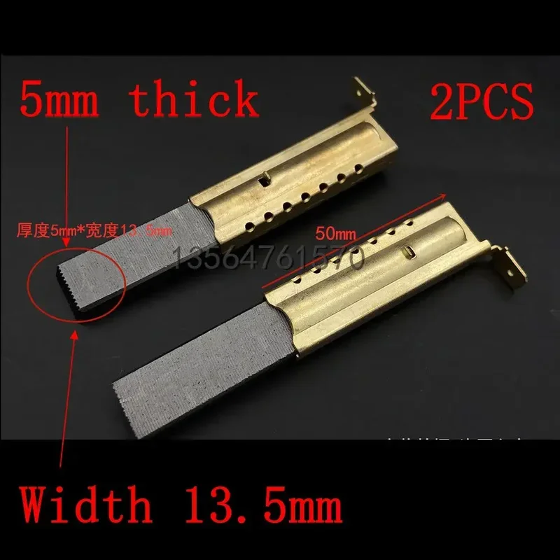 2pcs Washing Machine Motor Carbon Brush And Holder Brushes Coal Electric Motors For Samsung Ariston L94MF7 Indesit Welling