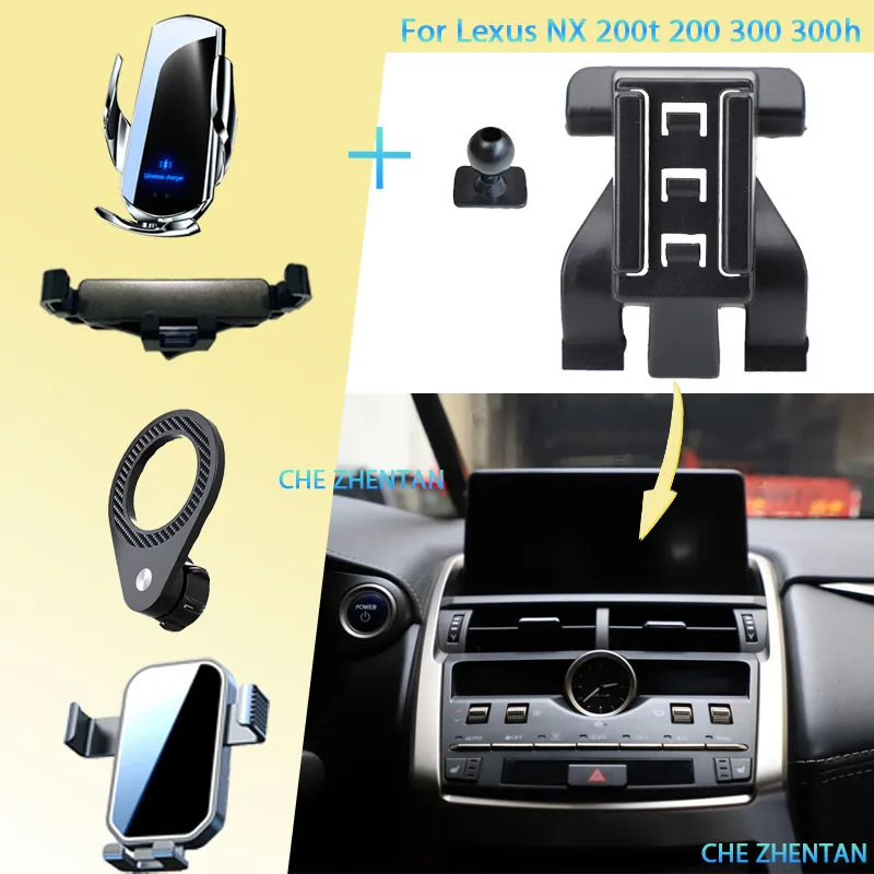 

Для Lexus NX 200t 200 300 300h F Sport 2015 ~ 2021 автомобильный держатель для телефона, кронштейн, гравитационная подставка, автомобильные крепления для телефона, аксессуары