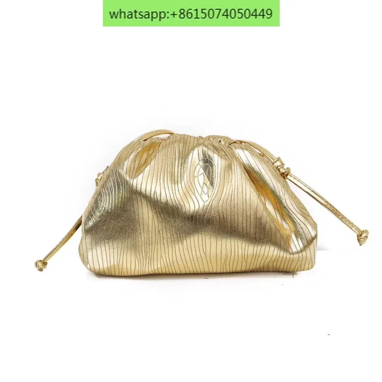 

New golden clouds bag size woven jiaozi handbag shoulder diagonal bag handbag