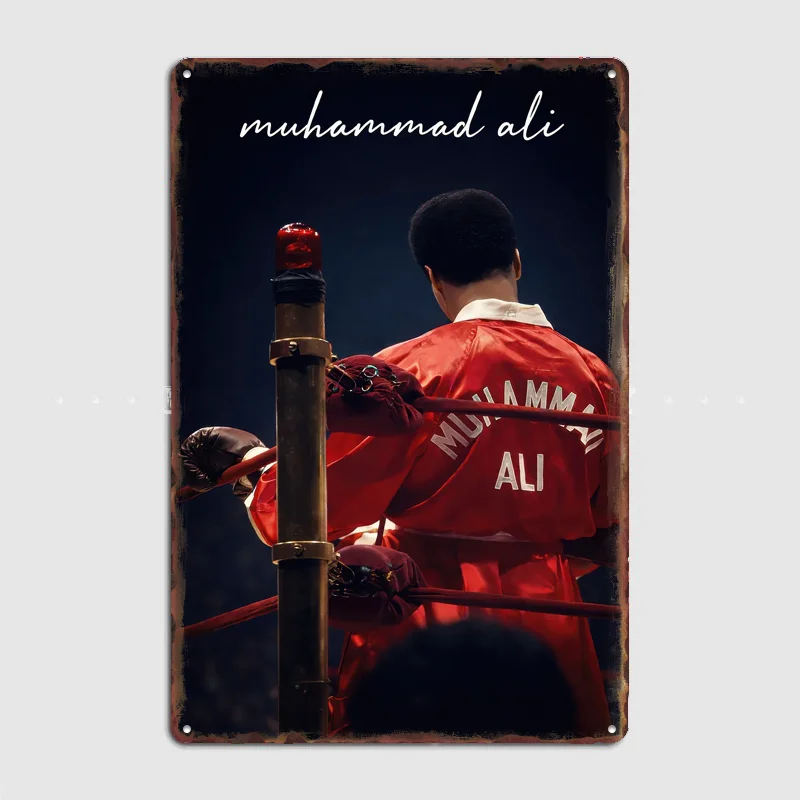 Muhammad Ali Poster Metal Sign Custom Bar Room Decoration Bedroom Indoor Decor Home Wall Decor Posters