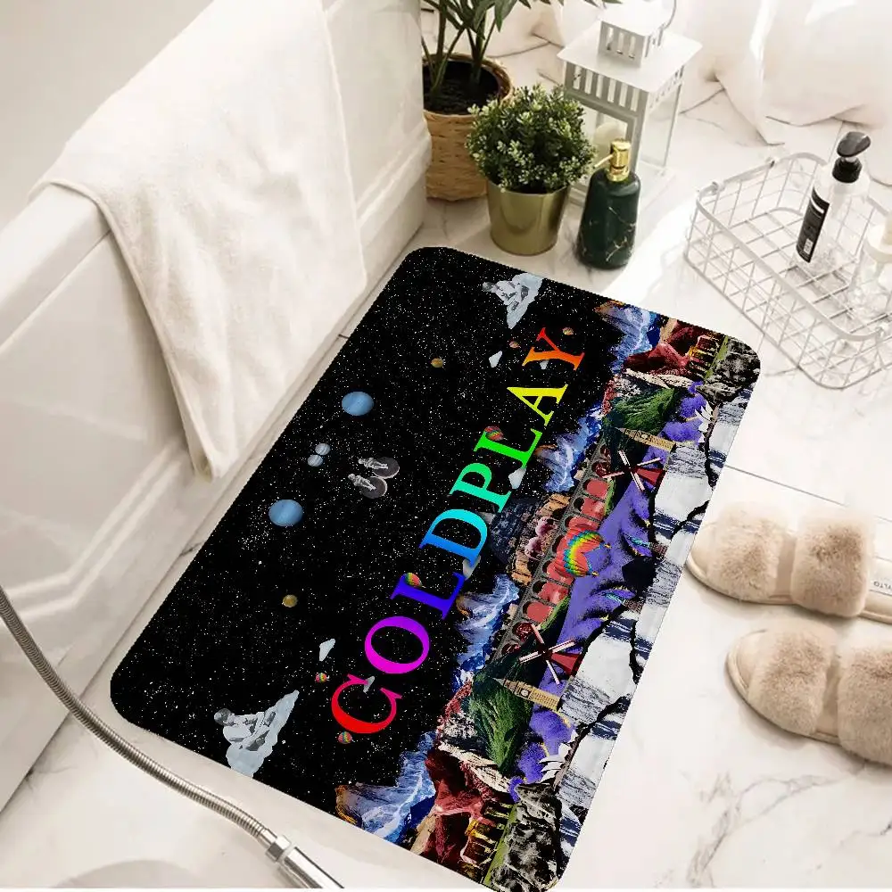 Pop Rock Band C-Coldplay Entrance Door Mat Nordic Style Home Doormat Bathroom-Toilet Mats Bedroom Hotel Decor Mat