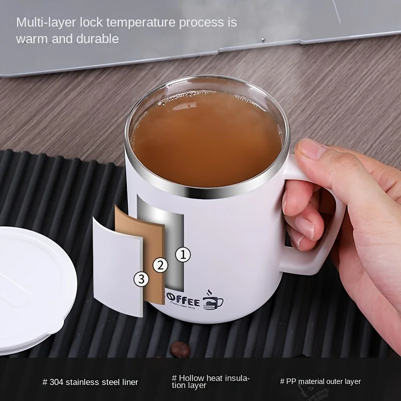 Milk Coffee Cup Stainless Steel Double Wall Thermal Insulated Water Cups and Mugs Metal Coffee Cup Mug