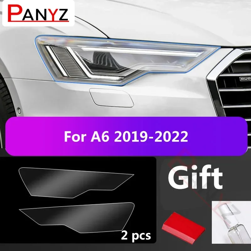 

2 шт. для Audi A6 C7 4A5 4AH 4GD S6 RS6 автомобильные чехлы для фар защитная пленка прозрачная наклейка аксессуары ремонт против царапин