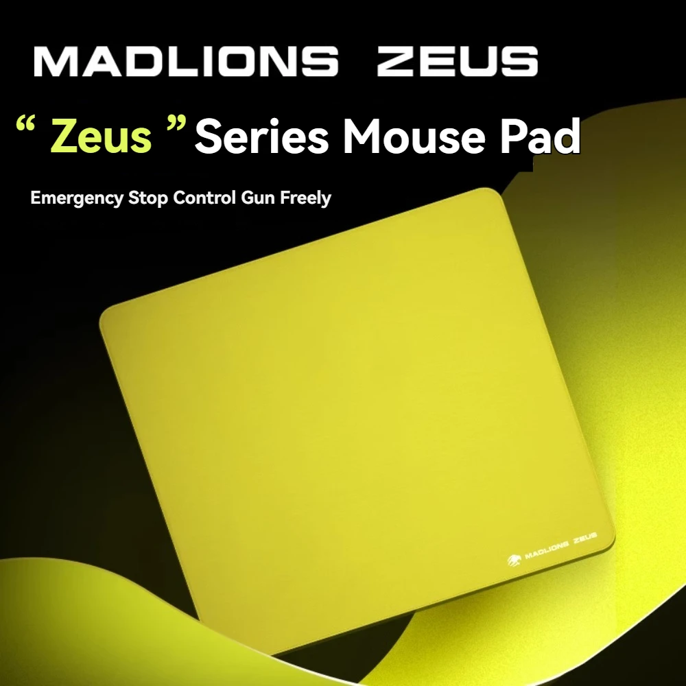 

MADLIONS ZEUS Game Mouse Pad 5mm XSOFT Softness Rubber Blended Fiber Woven Cloth Non-slip Large Desk Mat FPS Gaming Accessories
