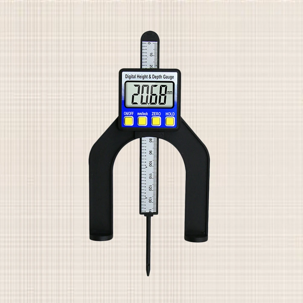 

2 In Display Height Depth Gauge Metal Probe Measuring Tool Wear-Resistant Shockproof Screen Strong Magnet