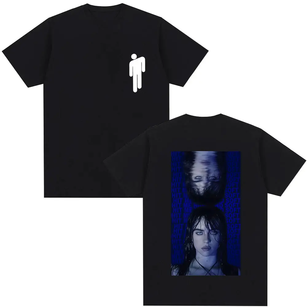 ضربني ألبوم جولة الصلبة والناعمة 2025 الجرافيك تي شيرت الرجال النساء الهيب هوب خمر القطن تي شيرتات قصيرة الاكمام القوطية الشارع الشهير