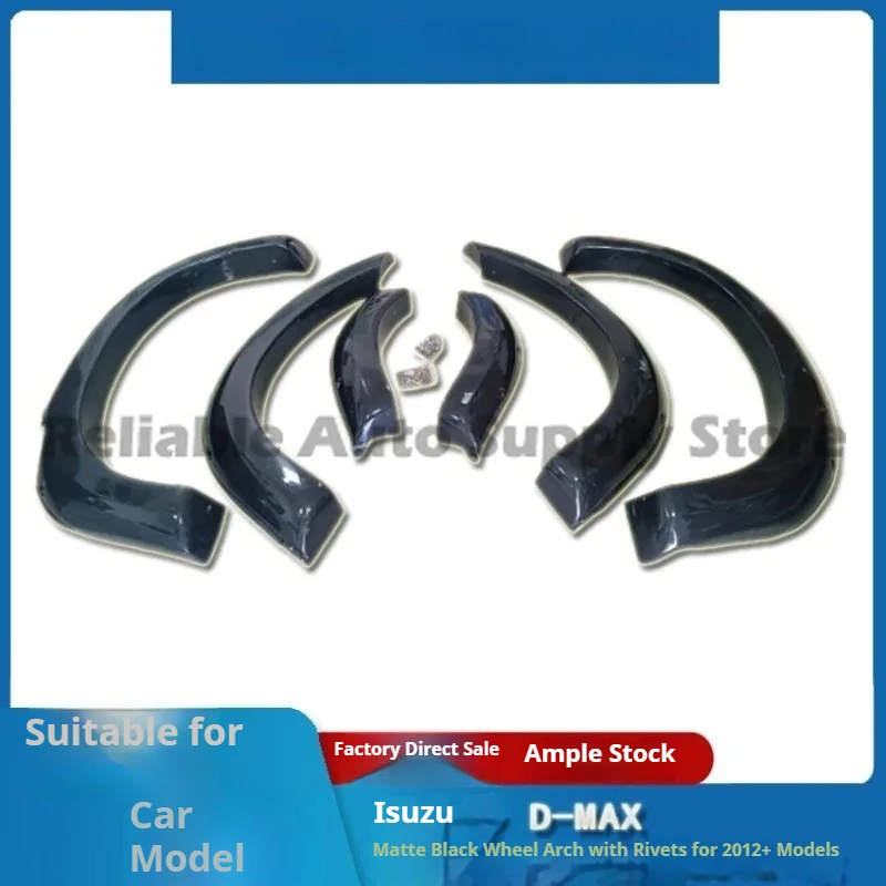 Fender Flares For Isuzu D MAX 2012+ Pickup Truck with Decorative Screws Wheel Arch Car Modification Parts Easy Installation