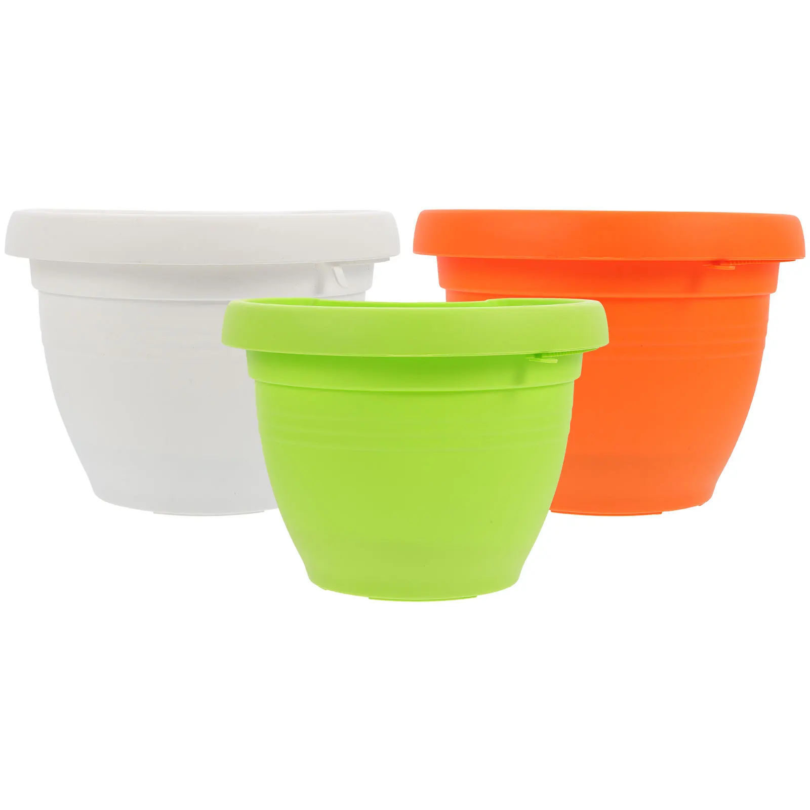

3 pcs Pipeline Flower Pot Wall Hanging Planters Rectangle Indoor Office Durable Plastic Garden Decor Balcony Kitchen