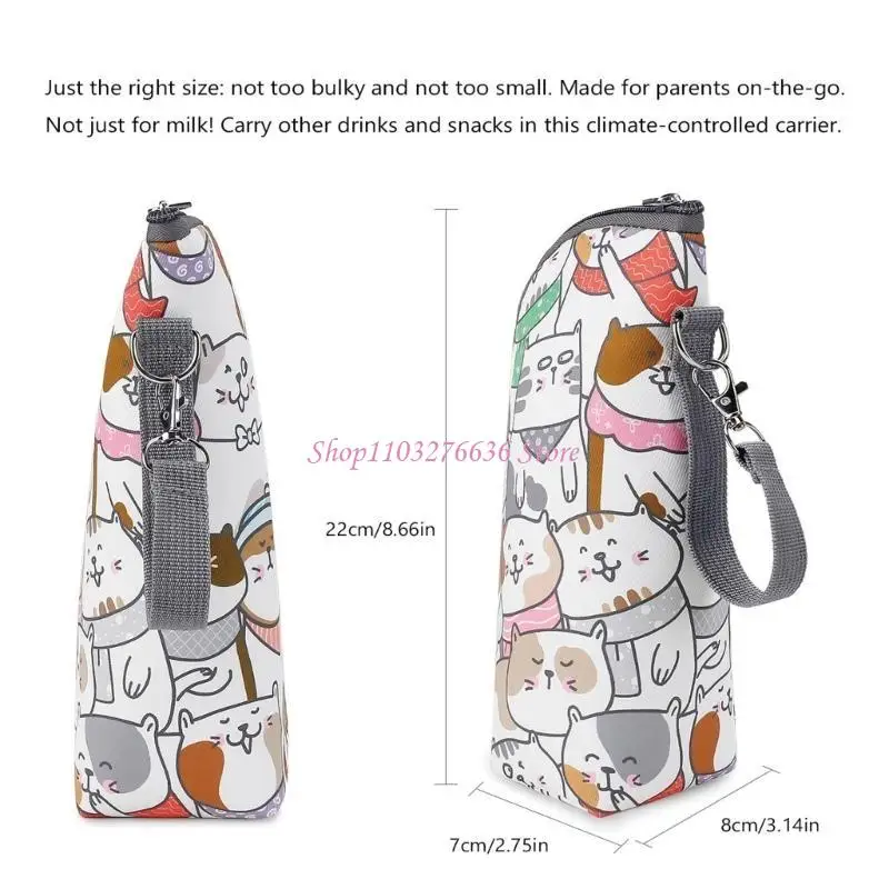 R6FD Baby Kinderwagen Flasche Tasche Elektrische Fahrzeug Wasser Tasse Beutel Freien Praktische Baby Flasche Isolierung Fall – Detail 6