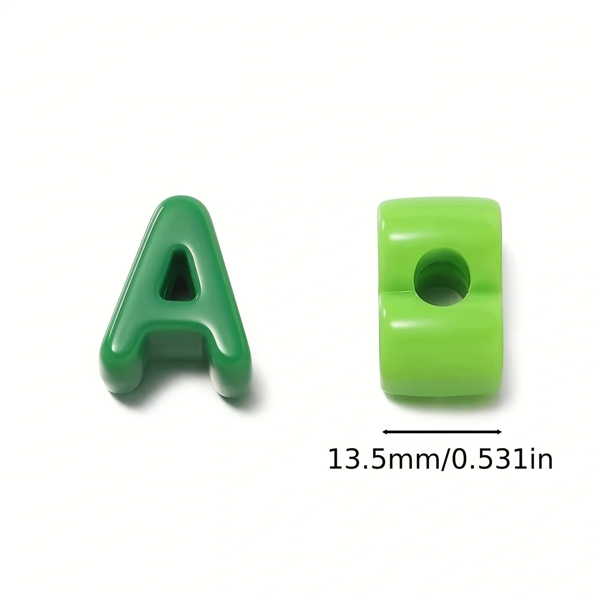 26pcs Acrylic Mixed Color Large-Hole Alphabet Beads, 26 English Letters (1pcs of Each), for DIY Making Pendant, Paracord Craftin