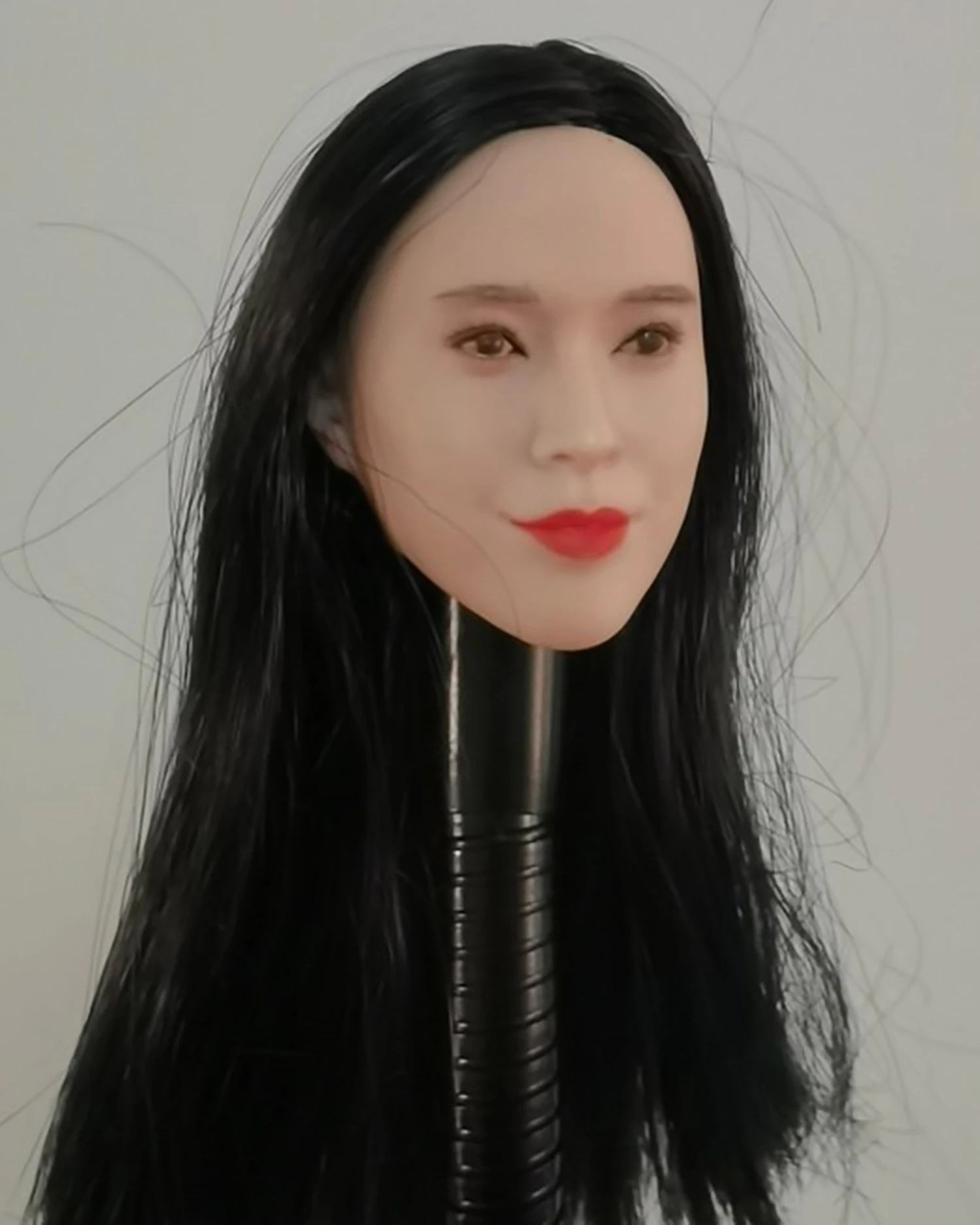 1/6 escala cabeça escultura estrela asiática joey wong arte soldado fêmea pvc planta cabelo longo em linha reta 12 Polegada figura de ação corpo boneca