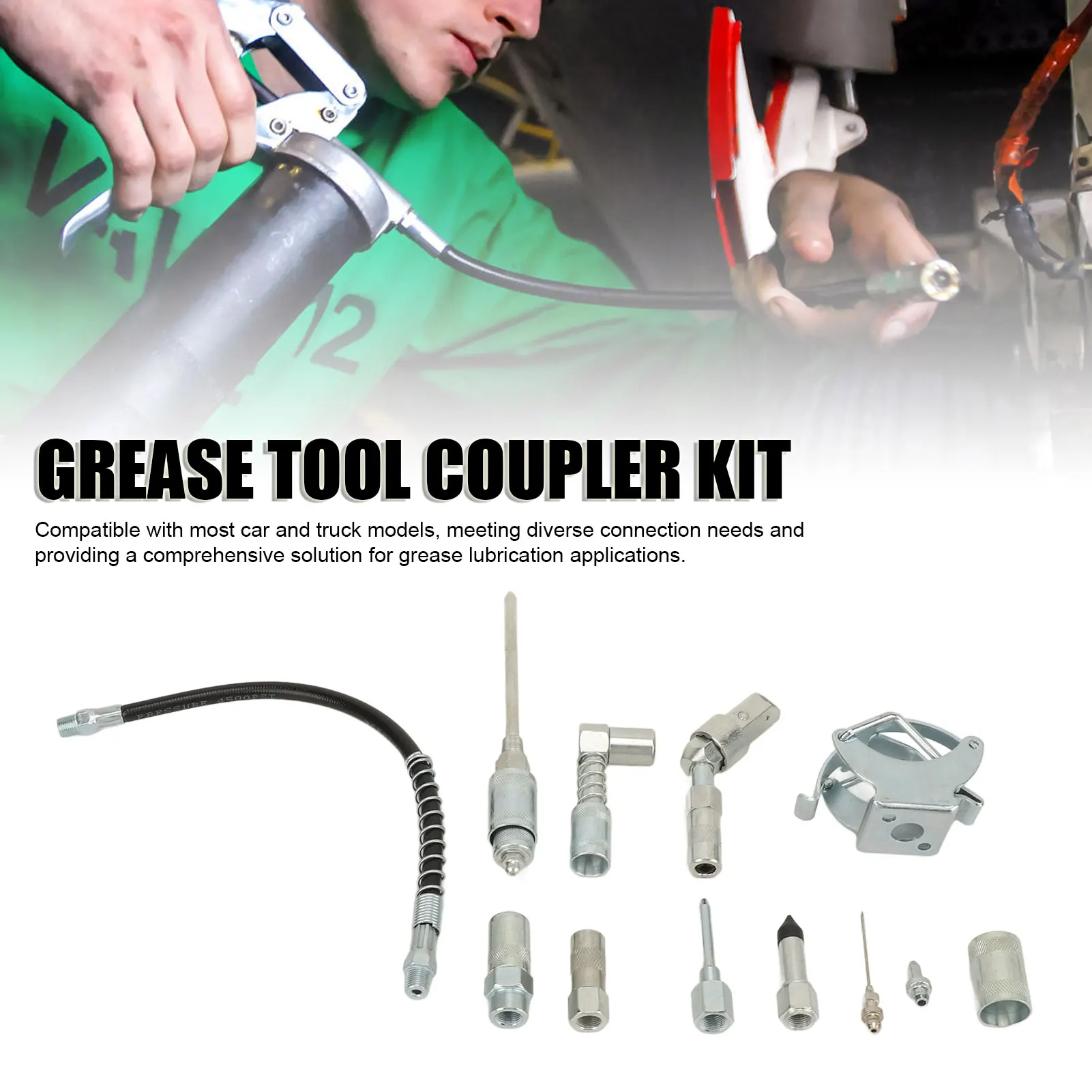 

Комплект муфт для смазочного инструмента, металлический быстроразъемный комплект для смазки, комплект муфт для большинства автомобильных грузовиков