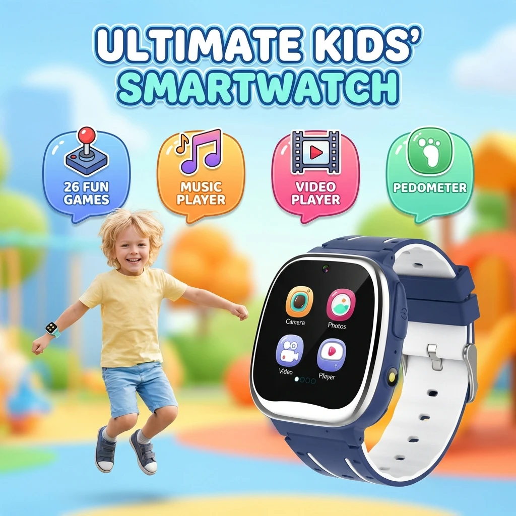 

Умные часы для детей, игры, музыкальный плеер, видеорегистратор, будильник, секундомер, детский фонарик, умные часы с камерой, подарки для мальчиков и девочек