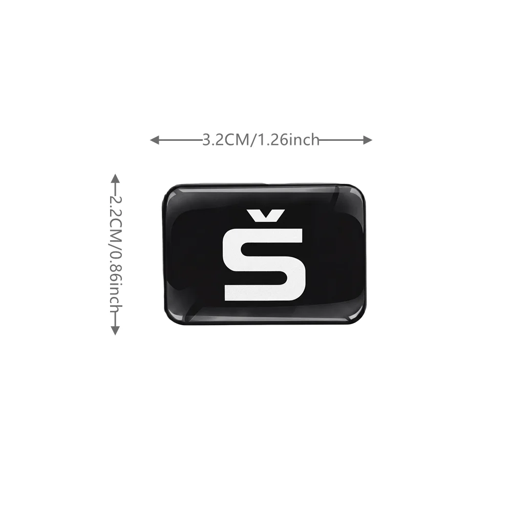 2pcs S Car Stickers Emblem Decals - Suitable for All Car Motorcycle Helmet Mobile Phone, Tablet, Suitcase Sticker