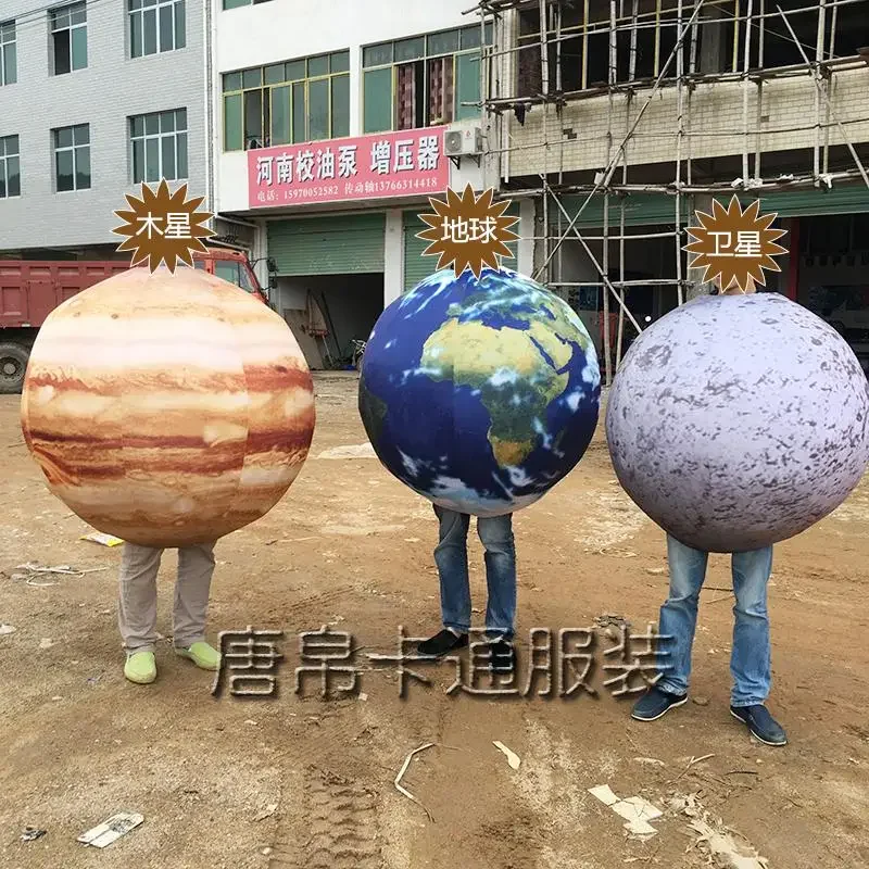 The Earth Jupiter Satellite Mascot Costume Suits Cosplay Party Dress Outfits Clothing Advertising Carnival Halloween Easter