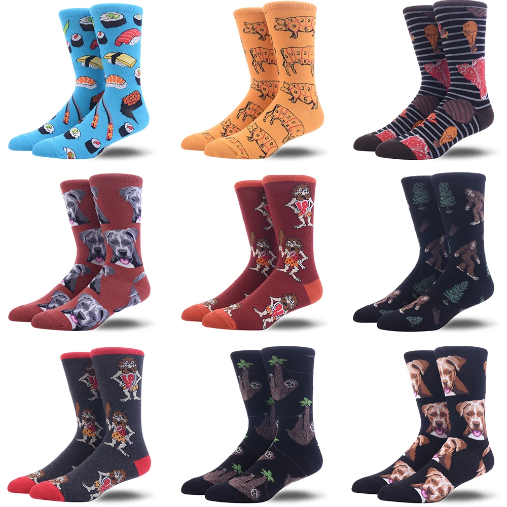 2021 socks women's long tube sushi personality retro European and American men's socks long tube socks