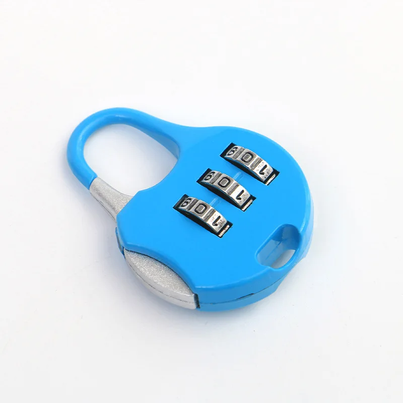 Combination lock small padlock luggage backpack zipper lock gym dormitory cabinet combination lock mini padlock head