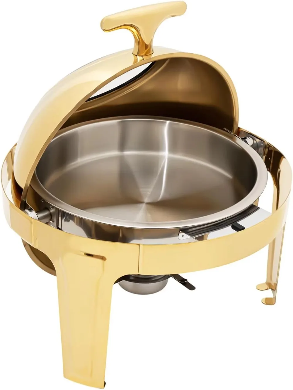 Roll-top Luxury Stainless Steel Commercial Warmer, Buffet Warmer, Transparent