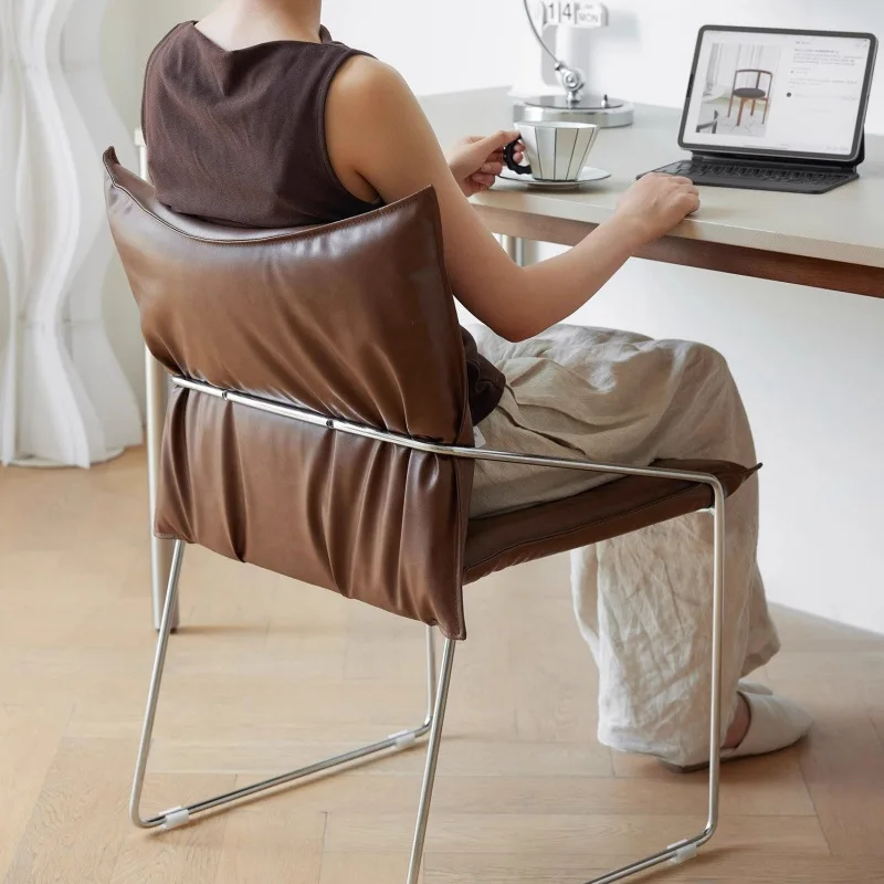 

light luxury office chair Home dining chair Modern simple fashion meeting Internet celebrity Nordic leisure