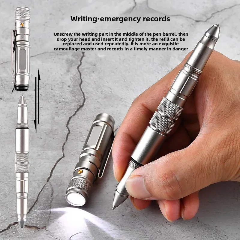 

1PCS Tactical Tungsten Steel Broken Window Outdoor Defense Gift Pen Tactical Pen Self-defense Multi-function Pen