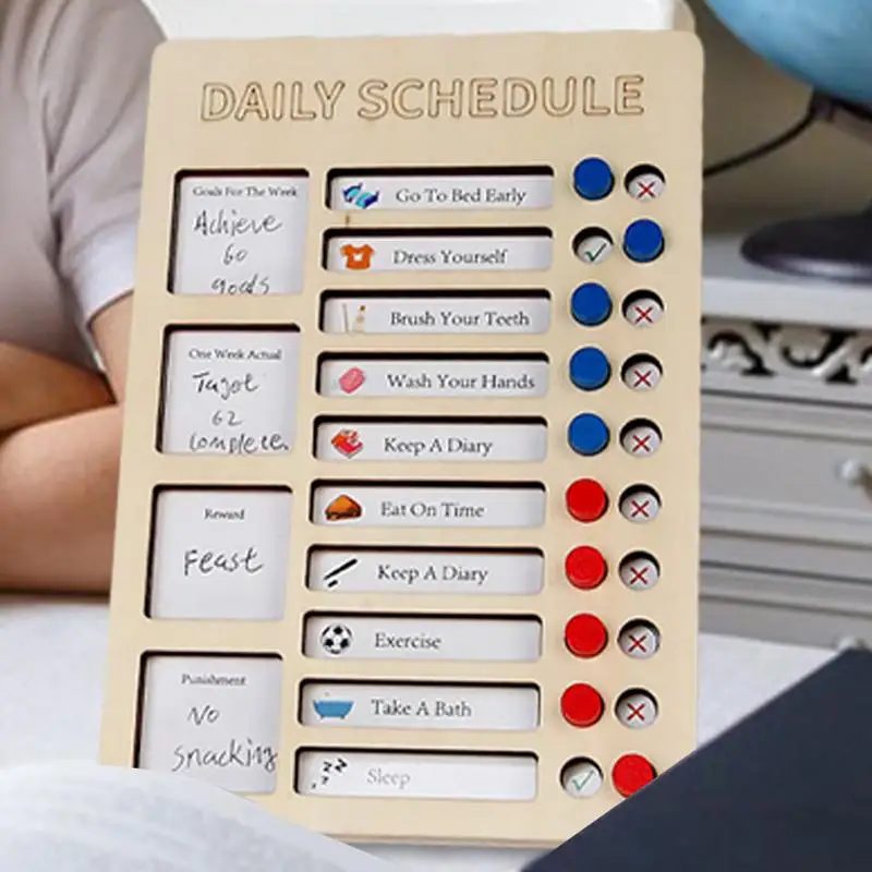 لوحة قائمة مرجعية للأطفال ، بطاقات لكمة الرسم البياني ، تصميم عمودي ، لعبة الطاولة التعليمية ، عنبر النوم ، الفصل الدراسي ، المنزل والعمل