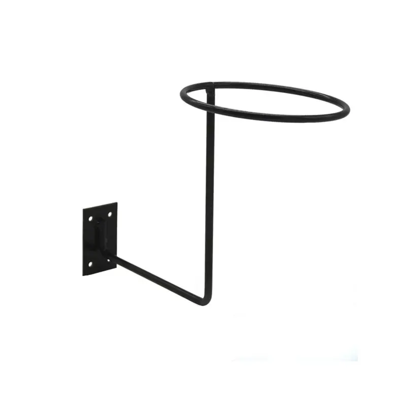 Universal Wall Mounted Screws Bicycle helmet Holder Wig Hat Display Stand, Thickened Base Durable Motorcycle Helmet Black Hanger
