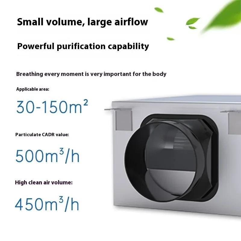One-Way Flow Silent Fan Unit Spray Fresh Air Fan Puri